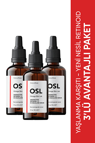 OSL Omega Skin Lab OSL Granactive Retinoid %1,5 In Squalene Serum 3'lü 30ml