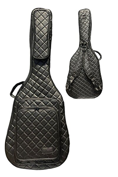 Erga Müzik Black Professional Gigbag Classic Guitar Case-Bag-Quilted Faux Lea...