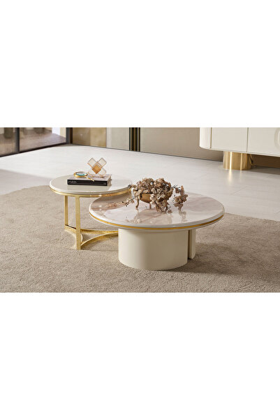 CaddeYıldız Piazzo Sehpa Seti