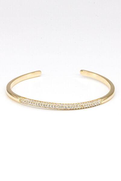 Nearsis سوار تيل سي كي بمشبك، مرصع بحجر الزركون المسطح