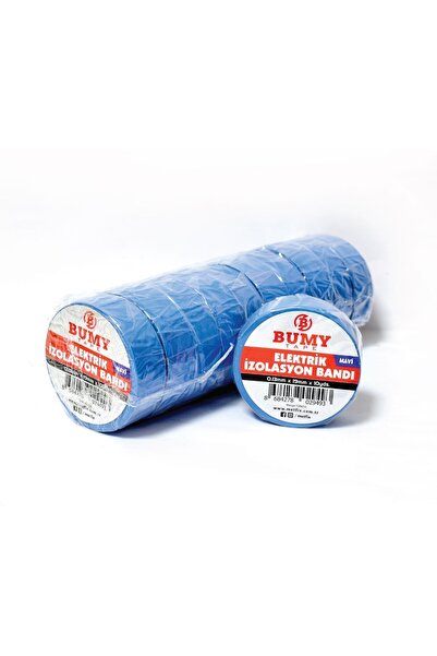 METFİX Bumy Elektrik Bandı 0.13mm x 19mm x 10 Yds Mavi