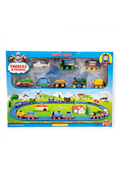OEM Large Set with Thomas Train, Metal Locomotives and Helicopter