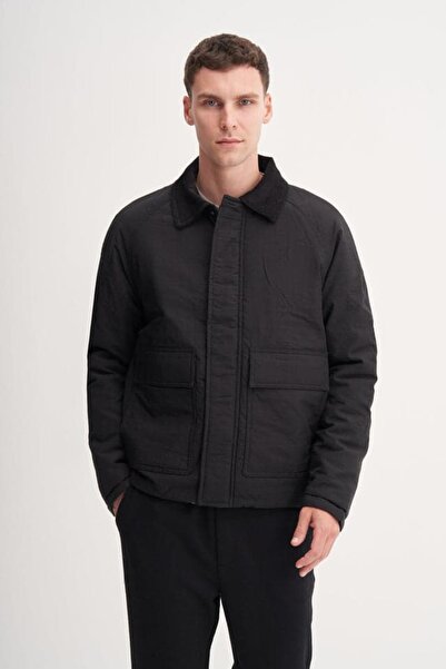 Cazador Crinkle Black Men's Coat Caz 13190