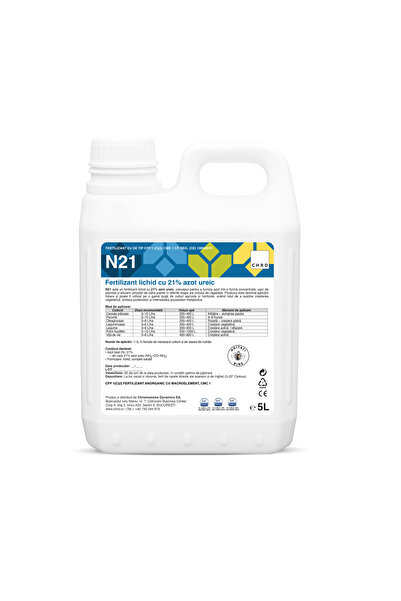 CHRD N 21, Îngrășământ lichid cu azot ureic 21%, 5L