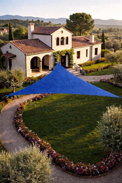 sizenelazım Üçgen Jüt File Gölgelik – Bahçe, Balkon ve Teras İçin Doğal Gölge...