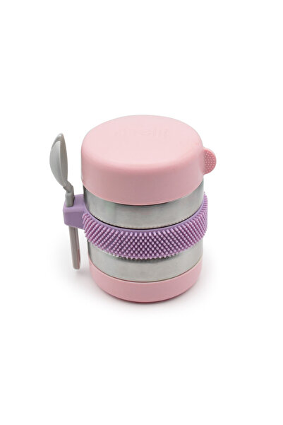 Melii Θερμός με κουτάλι 300 ml, melii, ροζ, για παιδιά άνω των 0 μηνών