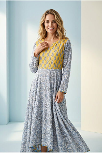 OEM Hand-printed cotton dress