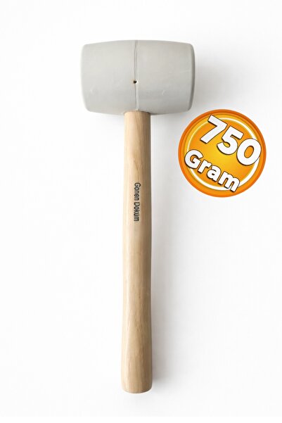 Gönen Döküm Ahşap Saplı Mermer Fayans Karo Seramik Tokmak Plastik 750 Gram
