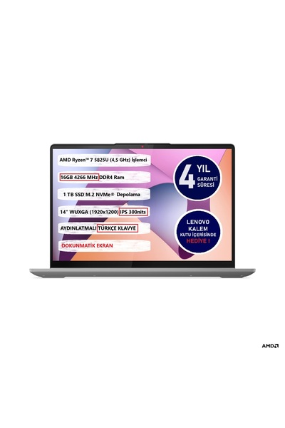 LENOVO Ip Flex5 2 In 1 14ABR8 Amd Ryzen™ 7 5825U 16GB 1 Tb SSD 14" 82XX00JSTX...