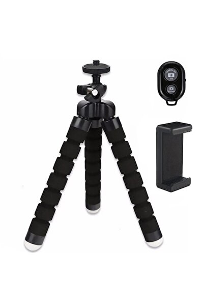 dalimag Mini Flexible Tripod, Premomag, 12 cm, Remote Control and Adapter for...