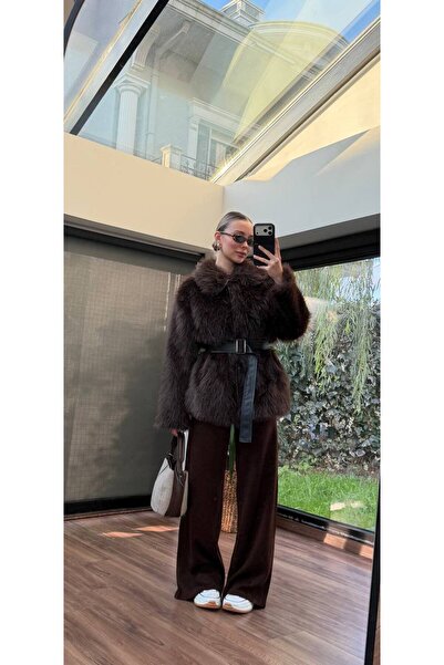 Modalizza Giyim Kemerli suni kürk