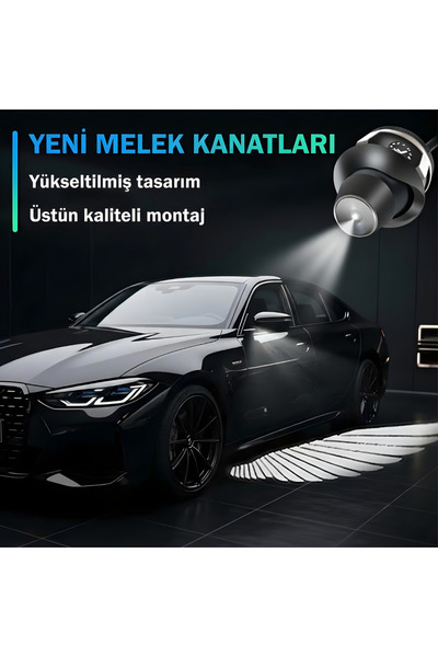 STS Oto Aksesuar Melek Kanat Led 4 Adet Ayna Altı Led Melek Kanat Beyaz Ayna Led