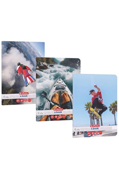 Herlitz Caiet A4 80 file patratele, motiv Extreme (set 5 b