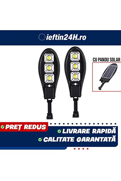 OEM SET 2 x Street Lamp with 90 LEDs, Solar Charging