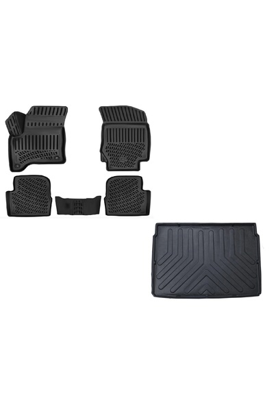 Rizline Peugeot 2008 2025 Sonrası 1.2 Hybrid Uyumlu 3DHavuzlu Paspas + 3D ÜST...