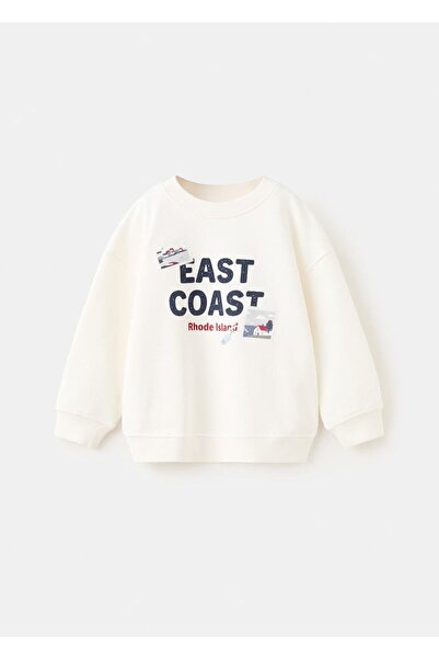 MANGO Baby Desenli pamuklu sweatshirt