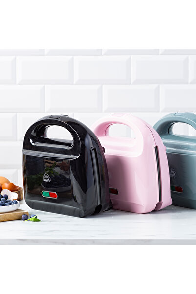 Allians Çift fonksiyonlu Seramik Tost ve Waffle Makinesi, Siyah