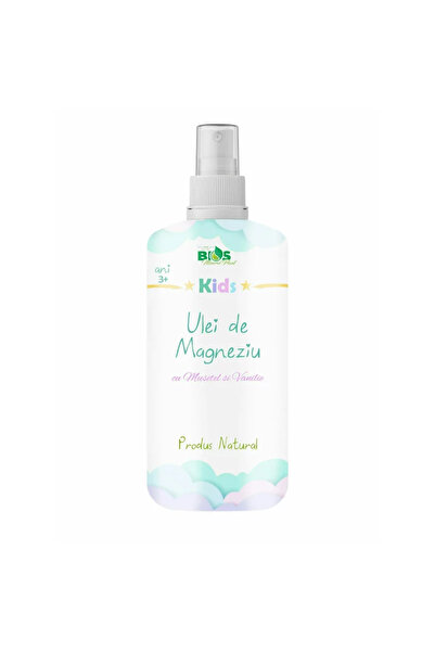 Bios Mineral Plant SPRAY cu Ulei de Magneziu pentru Copii, cu Musetel si Vani...