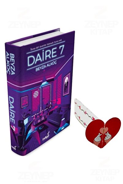 İndigo Kitap Daire7-Ciltli- Özel Tasarım Kalp Ayraç Hediyeli