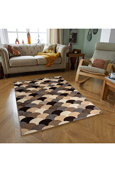 Dualhome Rug Friese Bamby Brown, 100x200 cm, Abstract - 100x200 cm, rectangle...