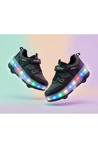 ROCKY PATENLİ IŞIKLI SPOR AYAKKABISI & TEKERLEKLİ SNEAKERS