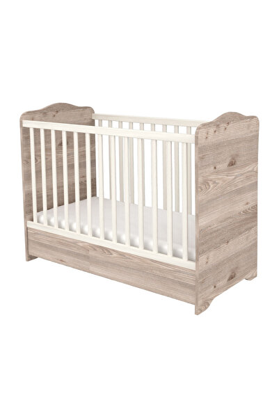 Hubners Patut copii din lemn cu sertar Sofia 120x60 cm crem nisip