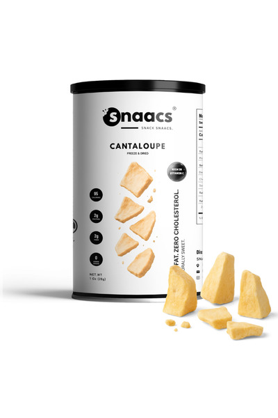 snaacs Freeze-Dried Cantaloupe Slices | Naturally Sweet and Crunchy Fruit Sna...