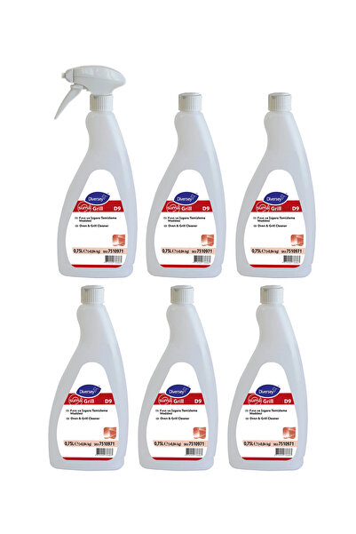 Diversey Suma Grill D9 Fırın ve Izgara İçin Yağ Çözücü 750 Ml X 6 Adet