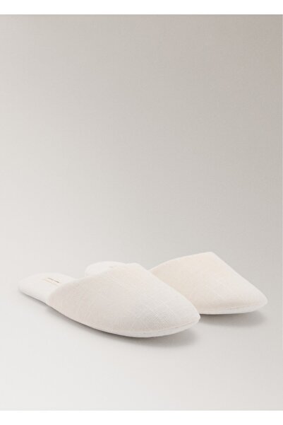 MANGO Woman Pamuk dokulu mule terlik