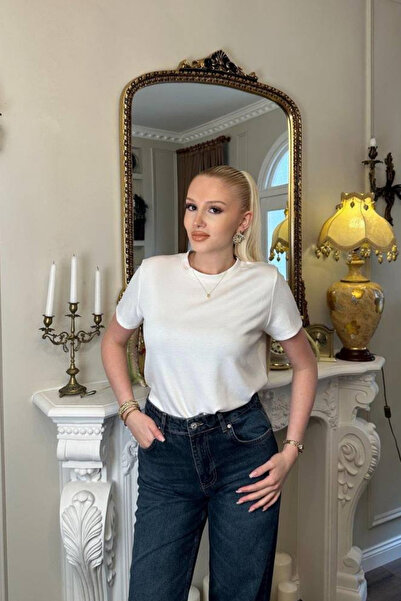 Clothes Fast Women's Basic T-Shirt Short Sleeve, Round Neck, Solid Color, Cas...