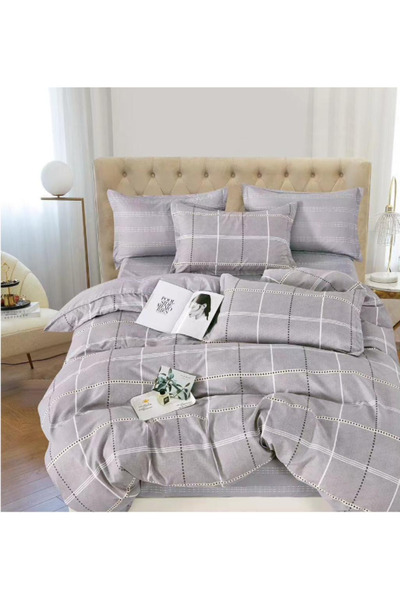 Inovius Lenjerie de Pat Dublu, Bumbac Finet, 6 Piese - SIPRR60-509