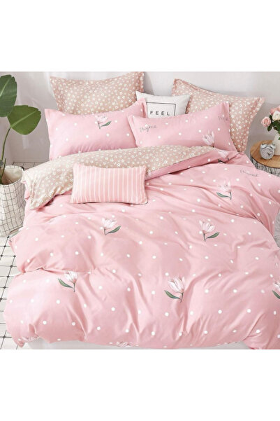 Inovius Lenjerie de Pat Bumbac Finet, 6 Piese, Pat Dublu - Gr-219