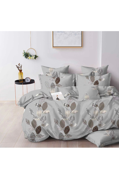 Inovius Lenjerie de Pat Bumbac Finet cu 6 Piese Pentru Pat Dublu - SUZ49