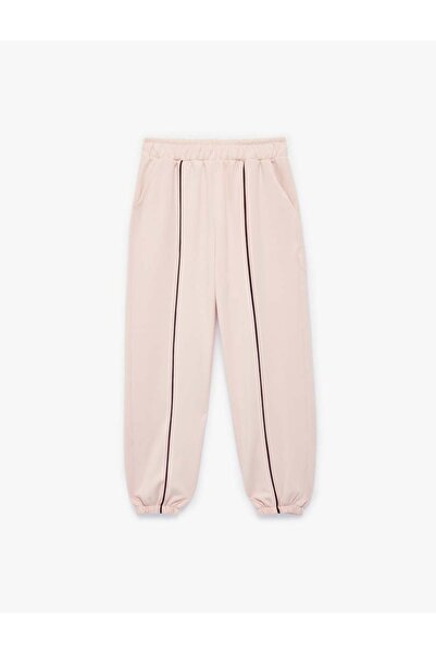 Koton Viscose Blended Pocket Detailed Piped Jogger Trousers