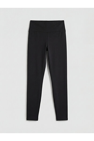 LC Waikiki Μαύρο γυναικείο αθλητικό κολάν ψηλόμεσο