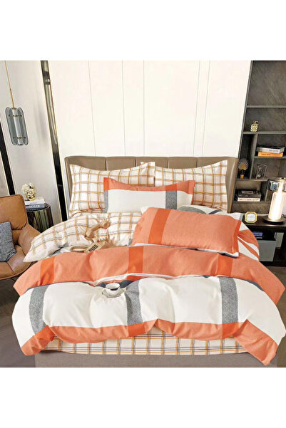 Inovius Lenjerie de Pat Dublu, Bumbac Finet, 6 Piese - SIPRR60-507