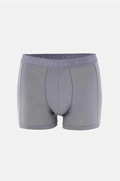 Dagi Gray Plain Micro Modal Boxer