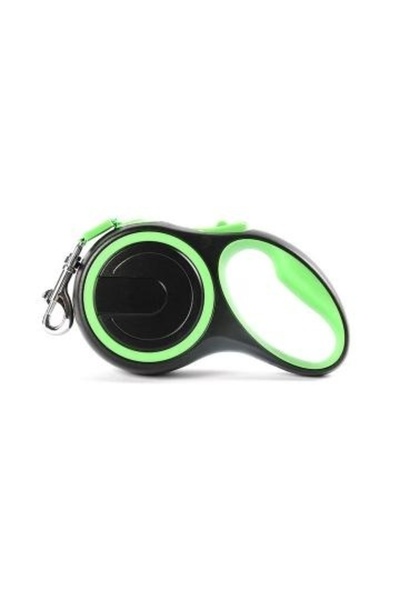 FOXMAG24 Αναδιπλούμενο λουρί σκύλου, 5 μέτρα, σύστημα κλειδώματος, Μαύρο / Πρ...