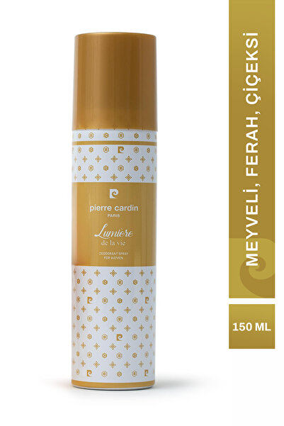 Pierre Cardin Lumiere Kadın Deodorant | Çiçeksi | Şeftali, Yasemin, Greyfurt,...