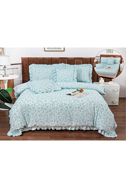 Inovius Lenjerie Bumbac Fin cu Volanas, cu Elastic, 6 piese - PIT327