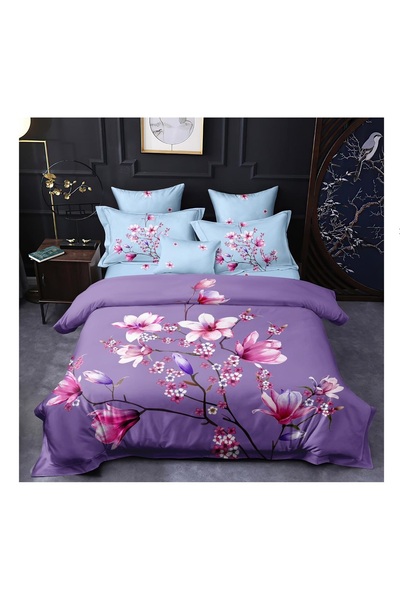 Inovius Lenjerie de Pat, Bumbac Finet 3D, 6 Piese, Pat Dublu - SIPRA2-05