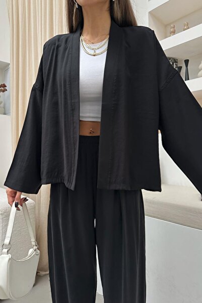 mylove Tencel Fabric Cardigan Black