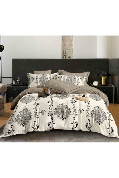 Inovius Lenjerie de Pat Bumbac Finet, 6 Piese, Pat Dublu - GR-391