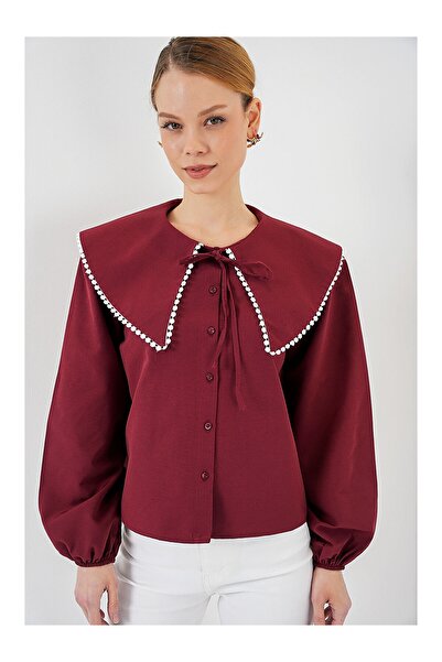 Bigdart Women's Shirt 20314 Burgundy