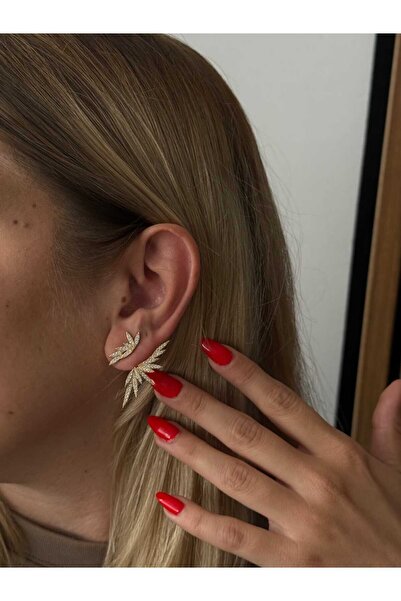 Regina Accessories Bohem Yaprak Küpe Antialerjik