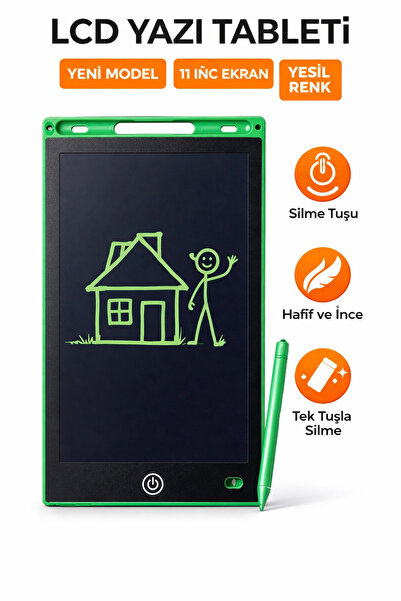 HGROUP LCD Yazı Tableti 11 İnç Dijital Çizim Tahtası – Tek Tuşla Silinebilen,...