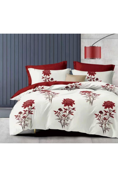 Inovius Fine Cotton Bed Linen, 6 Pieces, Double Bed - Gr-368