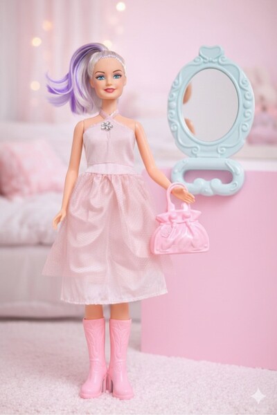 Genel Markalar Moda Seti - Aksesuarlı 30 cm Bebek Seti