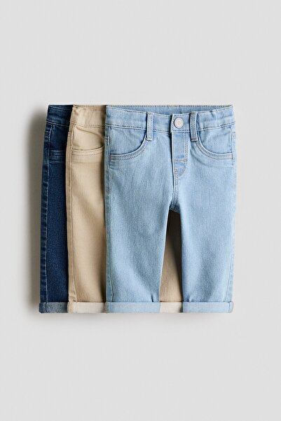H&M 3'lü Comfort Stretch Skinny Fit Jeans