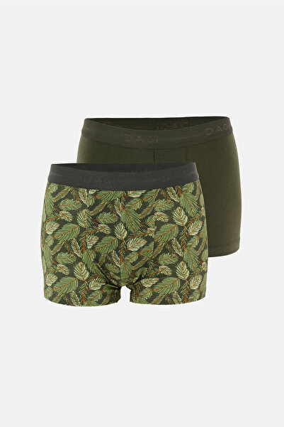 Dagi Σκούρο καφέ 5210 Βαμβακερά μποξεράκια με σχέδιο, συσκευασία 2 τεμαχίων